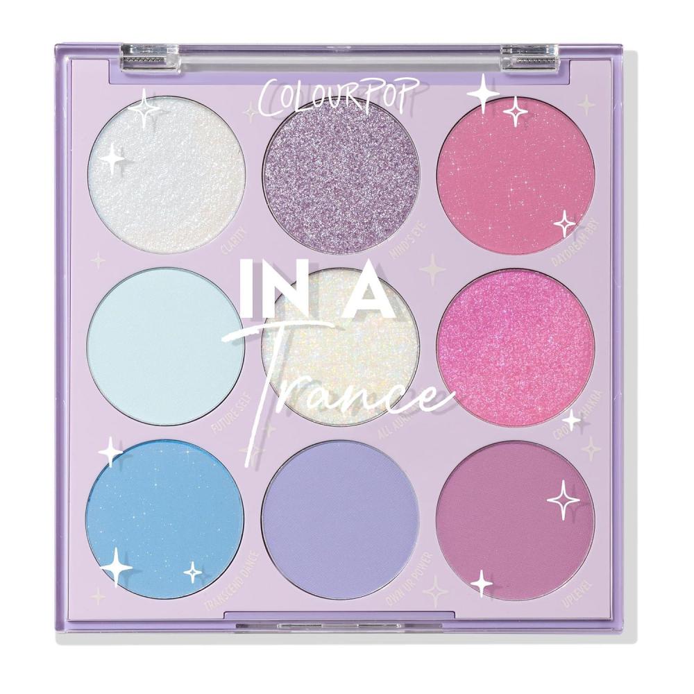 imageColourPop Blue Moon Eyeshadow Palette  Monochromatic Blue Shadow Palette with Matte Metallic and Duochrome Finishes  HighPigment Eye Makeup with a LongWearing Formula 03 ozIn a Trance