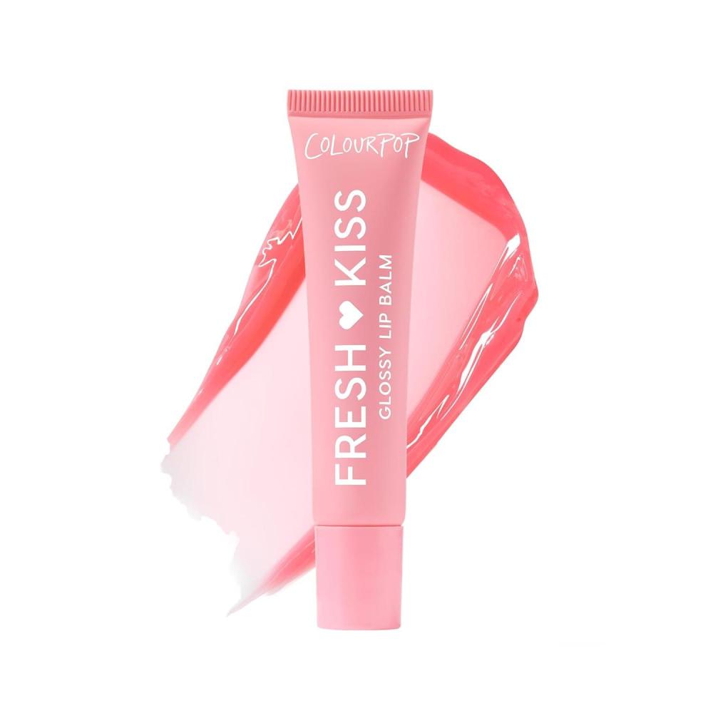 imageColourPop Fresh Kiss Glossy Lip Balm  Hydrating Lip Care Enriched with Peptides Hyaluronic Acid Shea Butter amp Vitamin E for an UltraCushiony Formula  Cherry Glaze 2 CountStrawberry Milk