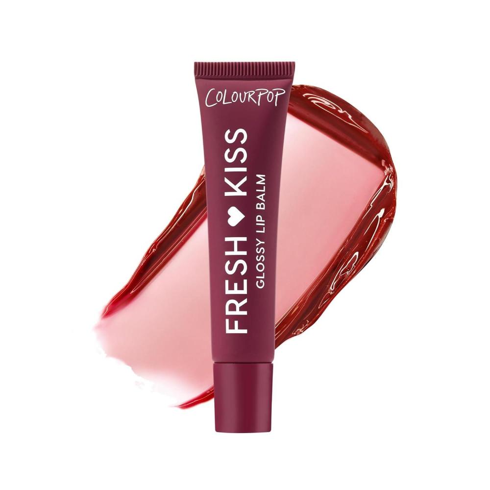 imageColourPop Fresh Kiss Glossy Lip Balm  Hydrating Lip Care Enriched with Peptides Hyaluronic Acid Shea Butter amp Vitamin E for an UltraCushiony Formula  Cherry Glaze 2 CountWild Berry