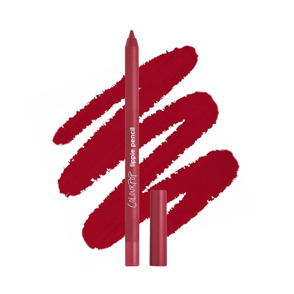 imageColourPop Lippie Lip Pencil  HighPigment LongLasting Lip Liner  Sharpenable Lip Liner Pencil for HighImpact Lip Color  Vegan Cream Formula with Precise Application  Cool BFFBichette  Deep Red