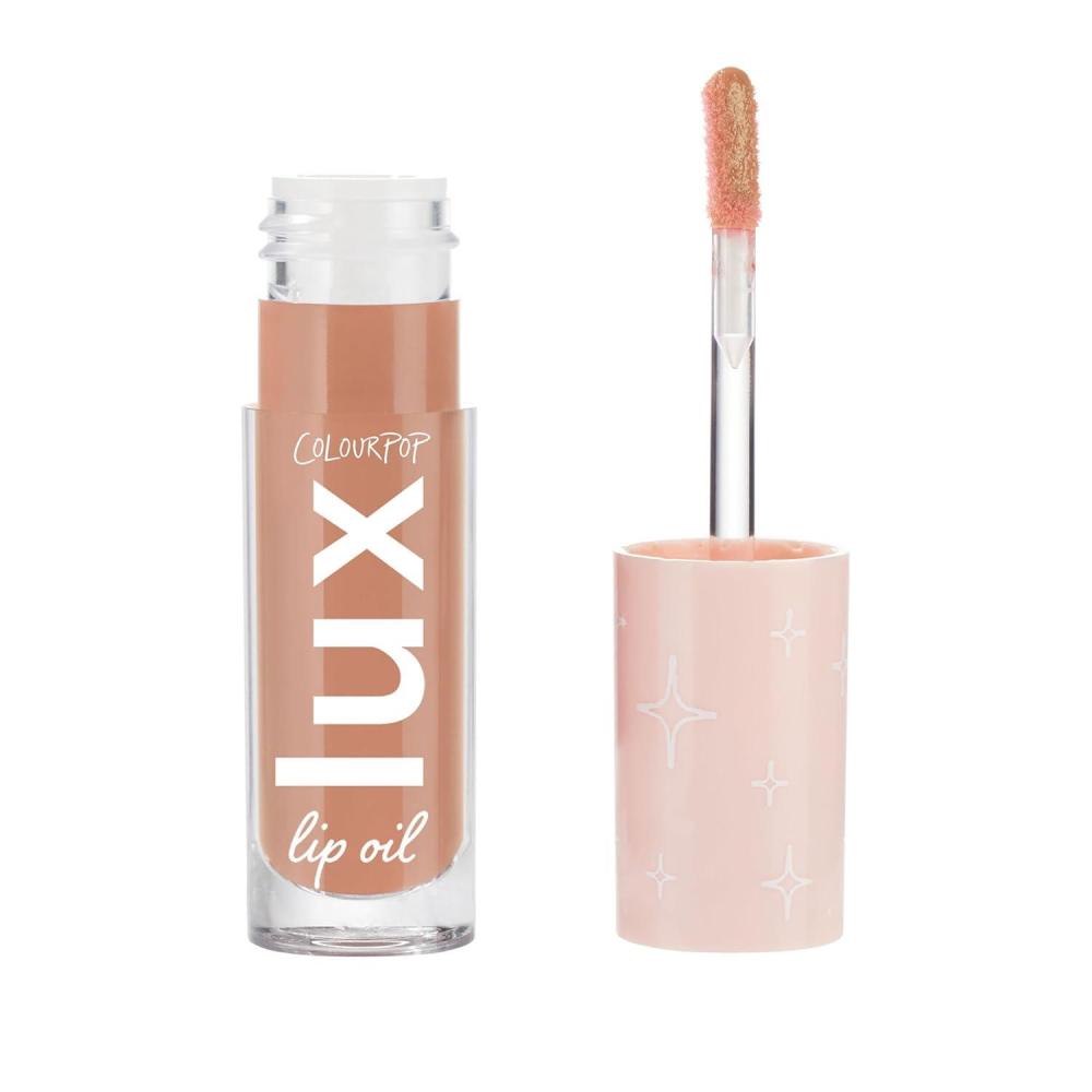 imageColourPop Lux Lip Oil Hydrating Sheer Tinted Lip Oil Formulated with AntioxidantRich Chamomile Extract amp Calendula Oil NonGreasy Nourishing SoftWarm Nude Lip Skinny Dip 016 oz