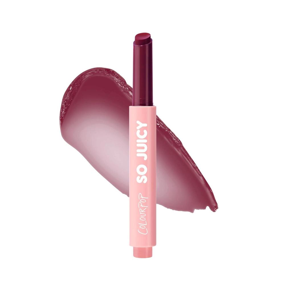 imageColourPop So Juicy Plumping Lip Gloss Balm  Hydrating Lip Gloss amp Balm Hybrid with Peptides  NonSticky Formula  Visibly Plumps Lips amp Delivers Buildable Color  PSL 007 ozBerry Spritz