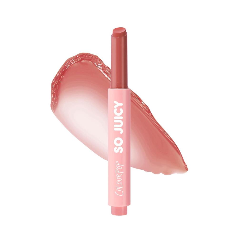 imageColourPop So Juicy Plumping Lip Gloss Balm Hydrating Lip Gloss amp Balm Hybrid with Peptides NonSticky Formula Visibly Plumps Lips amp Delivers Buildable Color PSL 007 ozVacay Mode