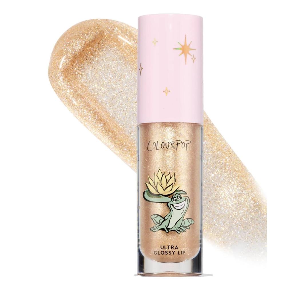 imageColourPop x Disney Princess Ultra Glossy Lip Gloss  HighShine NonSticky amp Hydrating Lip Gloss  Infused with Hyaluronic Acid Kakadu Plum amp Cherry  Sheer Gold Ambitious Tiana 024 Fl ozAmbitious Tiana