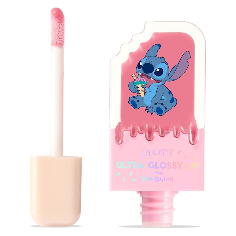 imageColourPop x Stitch Ultra Glossy Lip Gloss  HighShine NonSticky amp Hydrating Lip Gloss with a Flexible Paddle Applicator  Sheer Hot Pink  Surfer Vibes 024 Fl ozSuper Sweet
