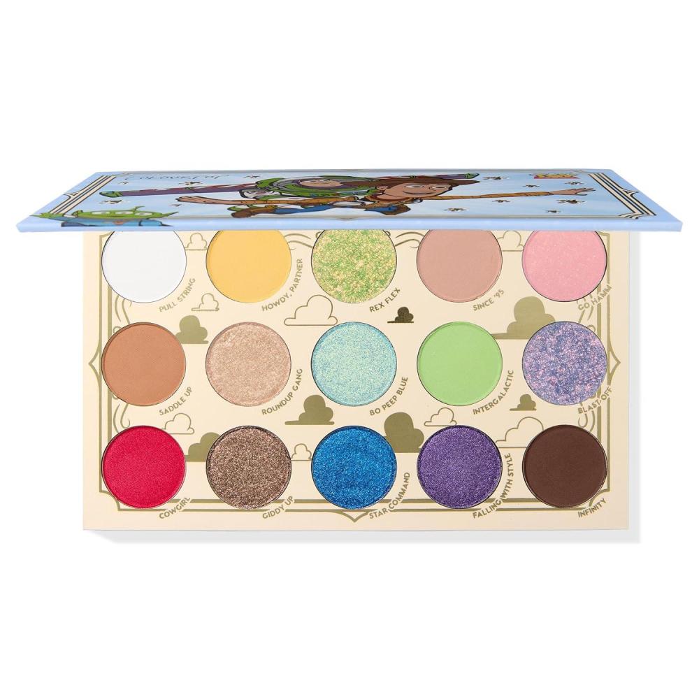 imageColourPop x Toy Story Eyeshadow Palette  MultiColored Limited Edition Makeup Palette with Matte amp Matte Sparkle Finishes  Buildable Blendable amp HighPigment Formula  The Toys Are Here 061 oz