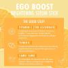 ColourPop Brightening Vitamin C Serum Stick – Radiance-Boosting Face Serum Stick for Glowy Summer Makeup Prep – Enriched with Turmeric to Help Approve the Appearance of Redness – Ego Boost (0.25 oz)(Ego Boost)
