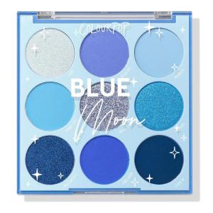 ColourPop Blue Moon Eyeshadow Palette – Monochromatic Blue Shadow Palette with Matte, Metallic and Duochrome Finishes – High-Pigment Eye Makeup with a Long-Wearing Formula (0.3 oz)(Blue Moon)
