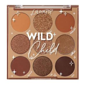 ColourPop Blue Moon Eyeshadow Palette – Monochromatic Blue Shadow Palette with Matte, Metallic and Duochrome Finishes – High-Pigment Eye Makeup with a Long-Wearing Formula (0.3 oz)(Wild Child)