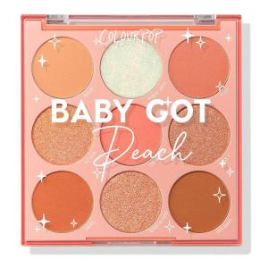 ColourPop Blue Moon Eyeshadow Palette – Monochromatic Blue Shadow Palette with Matte, Metallic and Duochrome Finishes – High-Pigment Eye Makeup with a Long-Wearing Formula (0.3 oz)(Baby Got Peach)