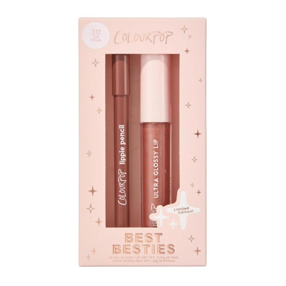 imageColourPop Better Together Lip Pencil amp Gloss Duo  Warm Nude Lip Combo for Definition amp Shine  Includes Shades BFF amp 20 Carats 2 CountBest Besties
