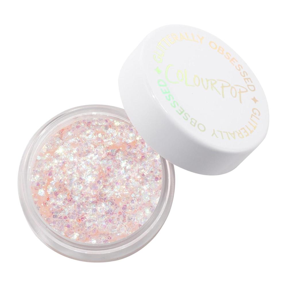 imageColourPop Glitterally Obsessed Body Glitter Gel  MultiColored Glitter Makeup Made with an Adhesive Gel Formula  Easy to Use amp Mess Free  Disco Lady 006 ozSo Cute