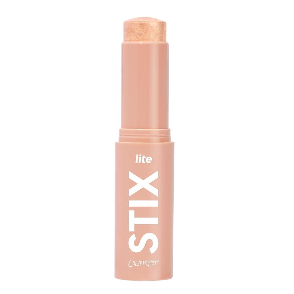 imageColourPop Lite Stix Cream Highlighter  Blendable Highlighter Makeup with a Luminous Dewy Finish  LongLasting Formula and Easy OnTheGo Application  Sunlight 033 ozMolten Hot