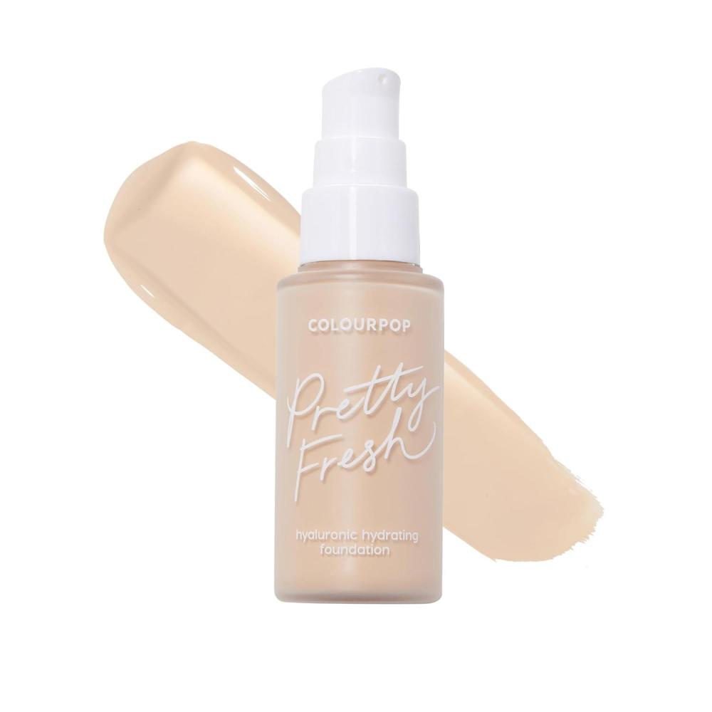 imageColourPop Pretty Fresh Liquid Foundation  Hydrating Foundation with Medium Buildable Coverage amp a Natural Finish  Enriched with Hyaluronic Acid amp Coconut Water  Fair 20N 1 ozFair 25W