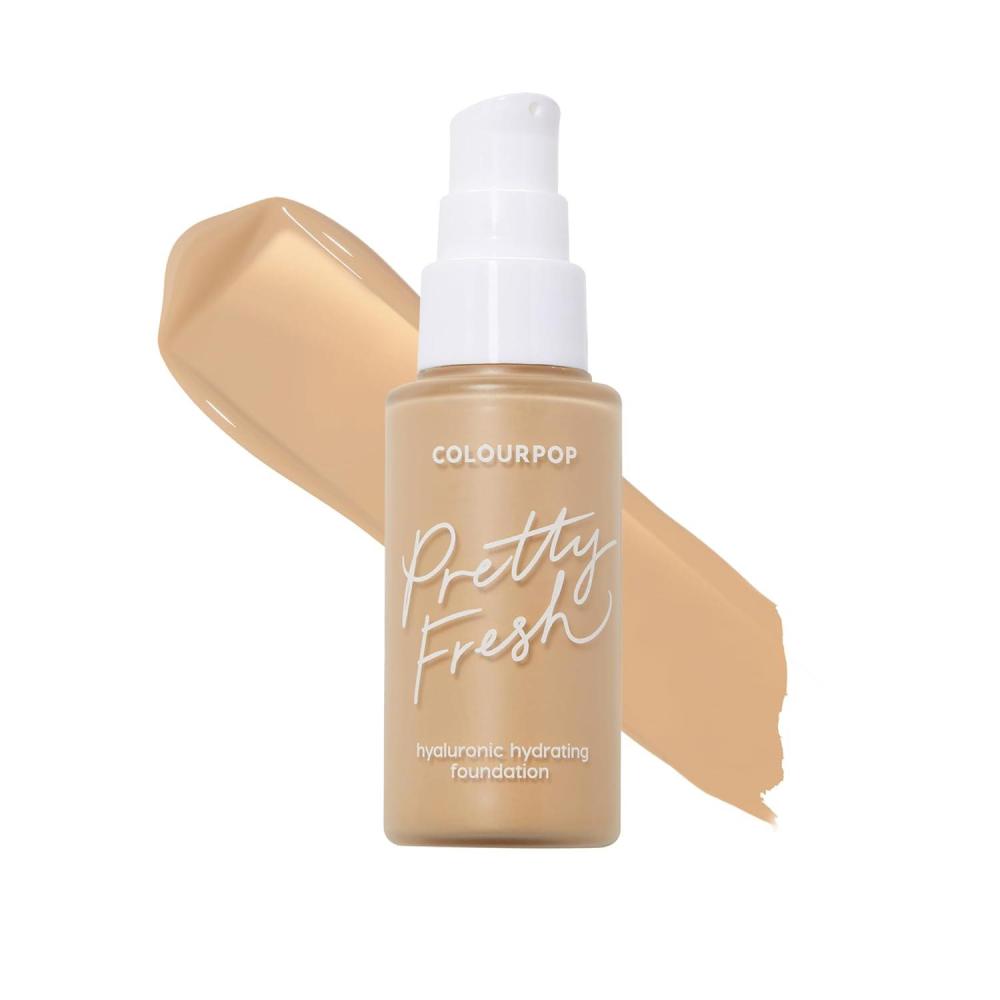 imageColourPop Pretty Fresh Liquid Foundation  Hydrating Foundation with Medium Buildable Coverage amp a Natural Finish  Enriched with Hyaluronic Acid amp Coconut Water  Fair 20N 1 ozMedium 80W