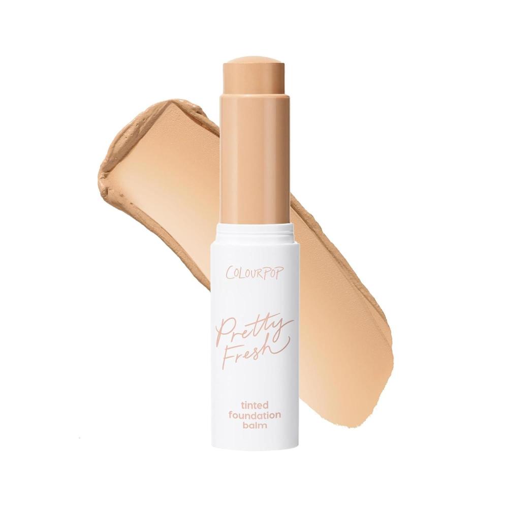 imageColourPop Pretty Fresh Tinted Foundation Stick  Balm to Cream Foundation with Light to Medium Coverage  Infused with Hydrating Hyaluronic Acid Peptides amp Niacinamide  Medium 9 029 ozLight 7