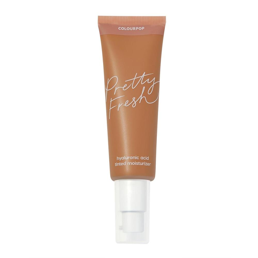 imageColourPop Pretty Fresh Tinted Moisturizer  Hydrating Skin Tint amp Glowy Summer Makeup with Lightweight Coverage  Made with Hyaluronic Acid amp Coconut Water  Deep Dark 24N 145 ozMedium Dark 14W