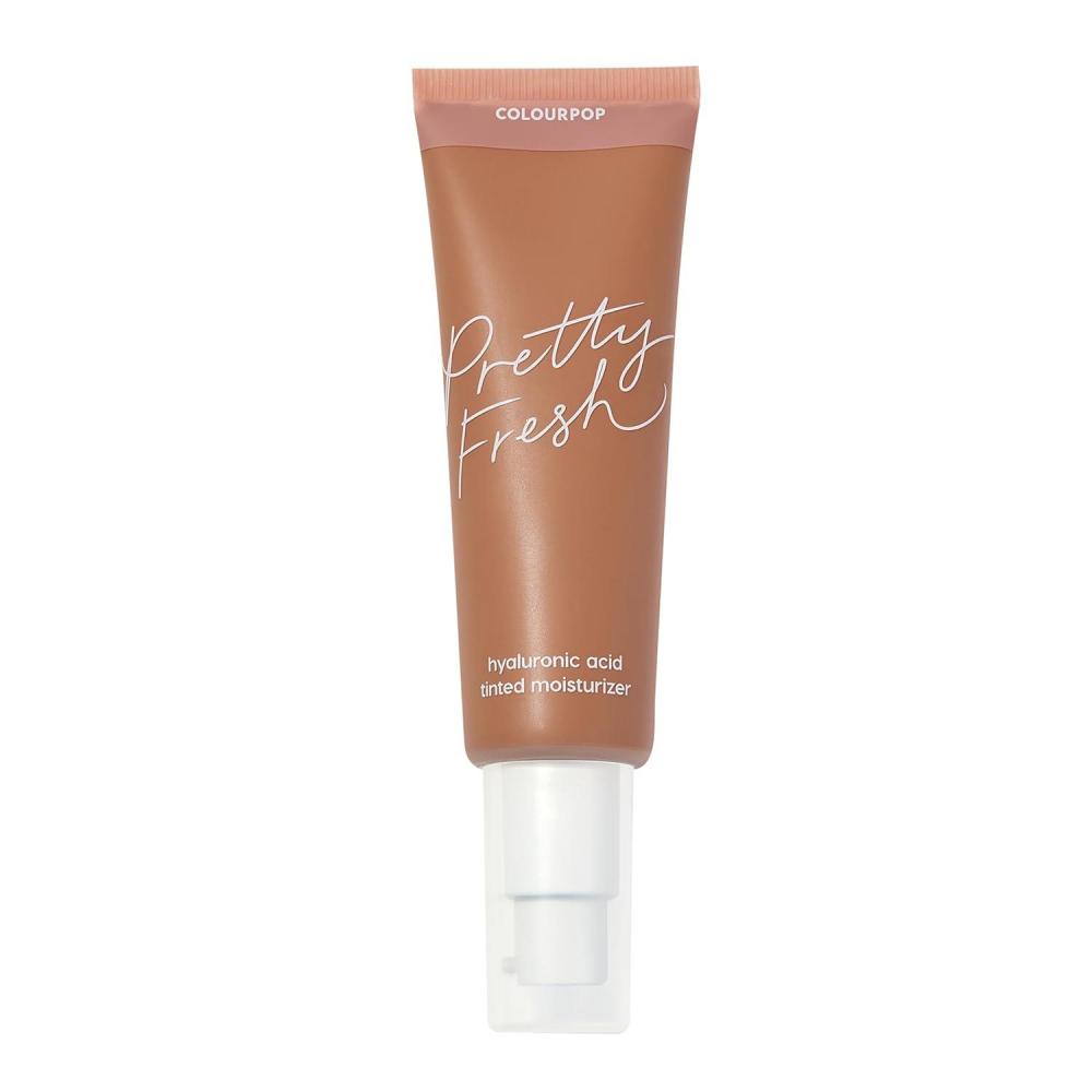 imageColourPop Pretty Fresh Tinted Moisturizer  Hydrating Skin Tint amp Glowy Summer Makeup with Lightweight Coverage  Made with Hyaluronic Acid amp Coconut Water  Deep Dark 24N 145 ozMed Dark 16N