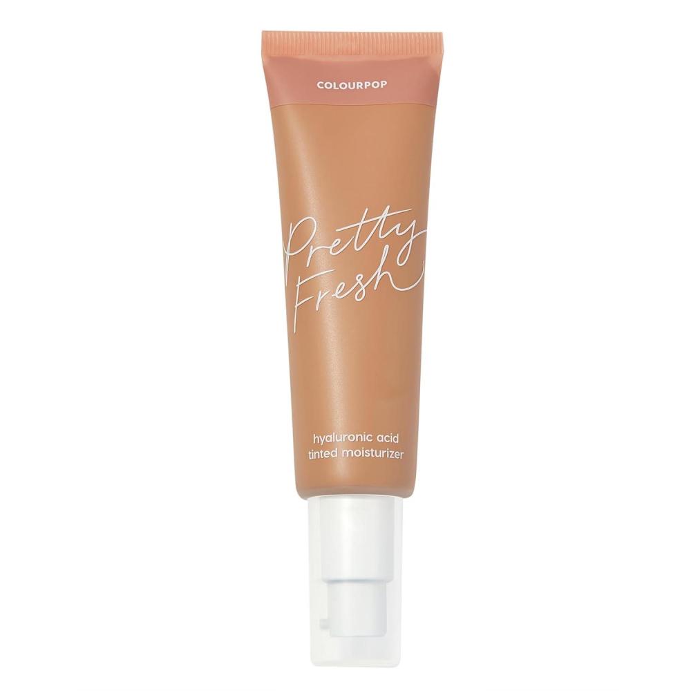 imageColourPop Pretty Fresh Tinted Moisturizer  Hydrating Skin Tint amp Glowy Summer Makeup with Lightweight Coverage  Made with Hyaluronic Acid amp Coconut Water  Deep Dark 24N 145 ozMed 11N
