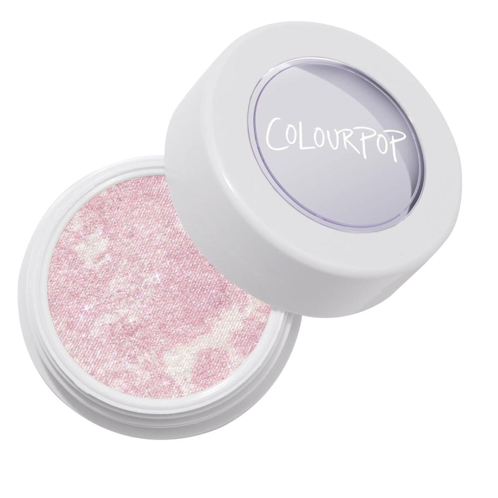 imageColourPop Super Shock Highlighter Makeup  HighPigment CrmePowder Face Makeup  Buildable amp Blendable Formula with a Unique Bouncy Texture  Felicity 015 ozCandy Floss