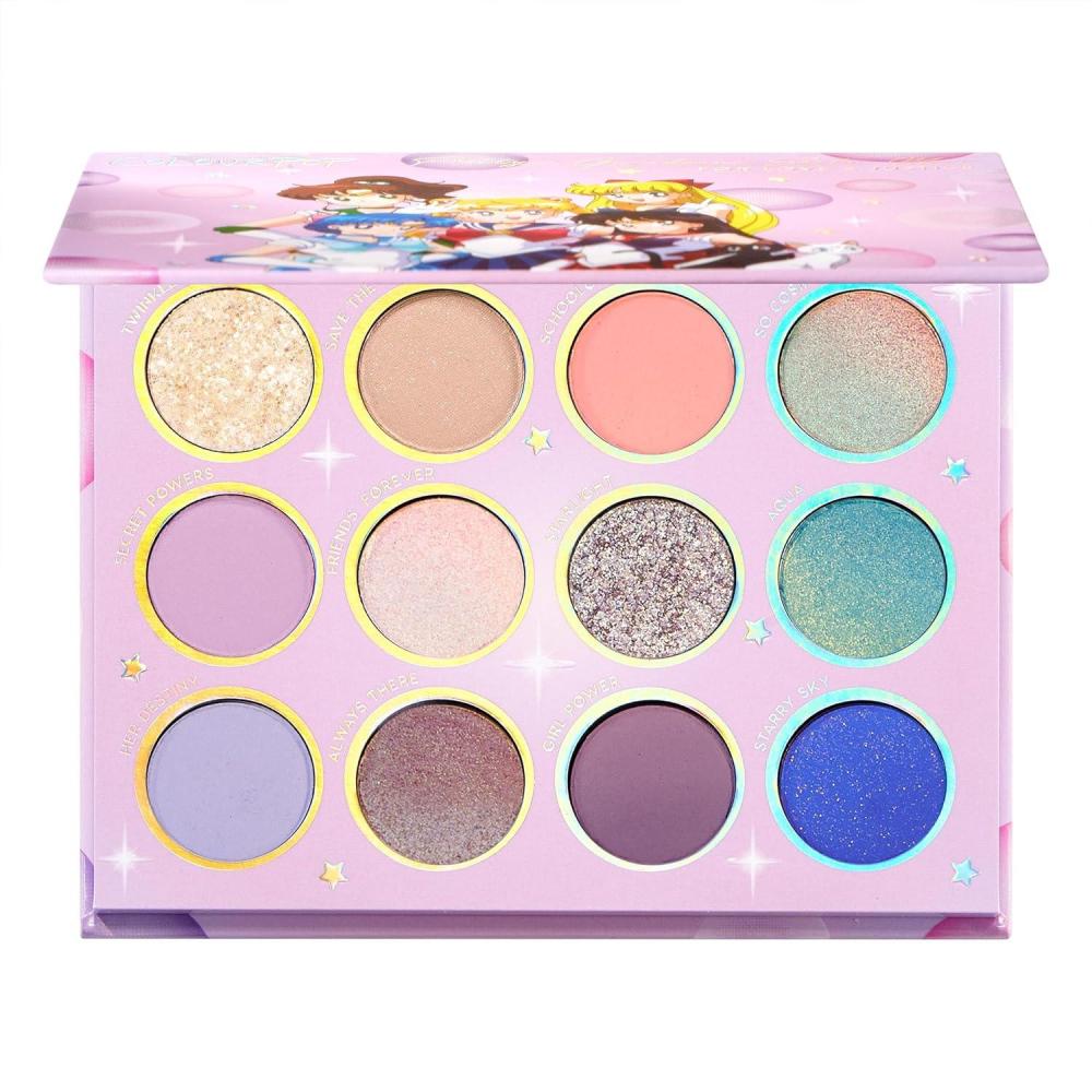 imageColourPop x Sailor Moon Pretty Guardian Makeup Palette  Pastel Shadow Palette with Metallic amp Matte Finishes  Buildable Blendable amp HighPigment Formula 05 ozFor Love  Justice Eyeshadow Palette