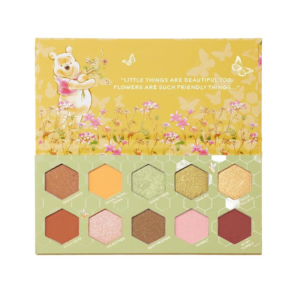 imageColourPop x Winnie the Pooh Sweet As Can Bee Eyeshadow Palette  Honey Tone Eye Makeup Palette with Metallic Matte amp Matte Sparkle Finishes  HighPigment Formula 04 oz