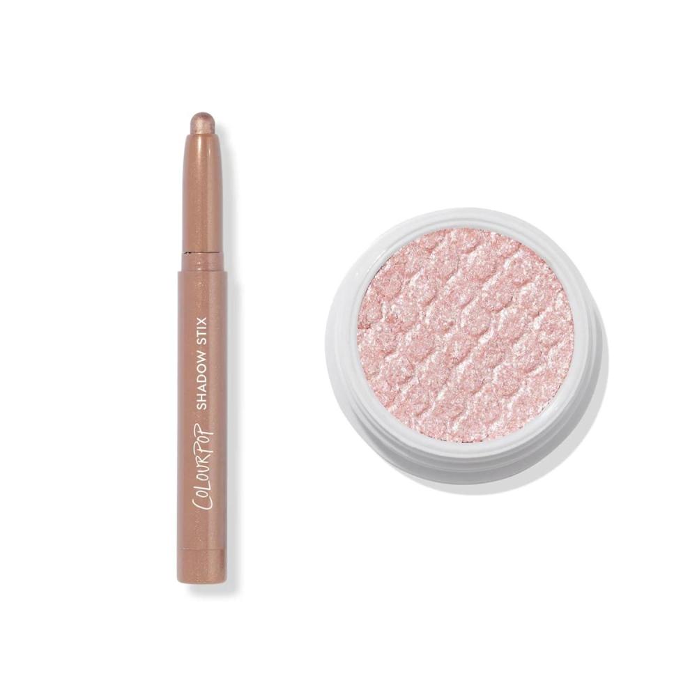 imageColourpop Shadow Bundle  Shadow Stix Cream Eyeshadow Stick with LongLasting Color amp Super Shock Shadow HighPigment CrmePowder Eye Makeup  Socialite Frog Pack of 2