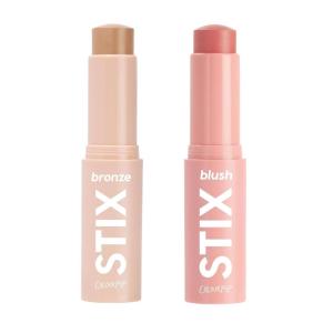 ColourPop Bronzer & Blush Duo – Cream Bronzer Stick (Laguna Beach, 0.28 oz) + Blush Stix (25/8, 0.28 oz), Buildable, Blendable, Natural Finish for Cheeks & Contour
