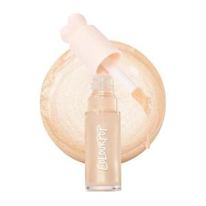 ColourPop Hi-Lite Dewy Liquid Highlighter – Ultra-Reflective Face & Body Illuminator – Glowy Summer Makeup with Hyaluronic Acid & Niacinamide for a Blendable Glow – Sugar Donut (0.38 oz)(Sugar Donut)