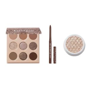 Colourpop Eyes Bundle – Neutrals – Metallic & Matte – Includes Shadow Palette, Super Shock Shadow & Creme Gel Liner (3 count)