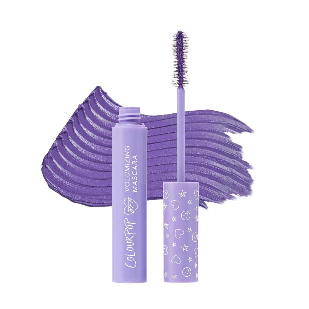 imageColourPop BFF Mascara Volumizing Lifting amp Lengthening Mascara Buildable Black Mascara with a Twisted Nylon Fiber Brush Cruelty Free Eye Makeup Brownie Points 24 fl ozPurple Prose