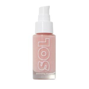 ColourPop SOL Mini Shimmering Dry Oil – Body Oil Infused with Coconut, Argan & Marula Oils – Radiance-Boosting Body Care – Nourishes Skin and Leaves a Luminous Finish – Pink Champagne (0.88 fl oz)
