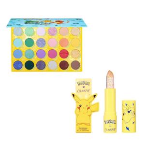 ColourPop x Pokémon Bundle – Pallet Town Eyeshadow Palette & pH Lip Balm Color Changing Lip Balm (2 Count)