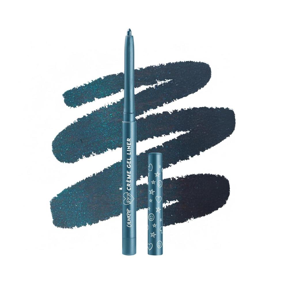 imageColourPop Crme Gel Waterproof Eyeliner  18HR Wear UltraPigmented Eyeliner Pencil with Matte amp Metallic Finishes  SmudgeProof Vegan amp CrueltyFree  Exit 001 ozOuter Space