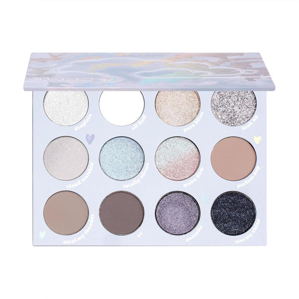 imageColourPop Eyeshadow Palette  Eye Makeup Palette with Matte Metallic Matte Sparkle amp Glitter Finishes  HighPigment Eye Makeup with a LongWearing Formula  Cloud 9 049 ozCloud