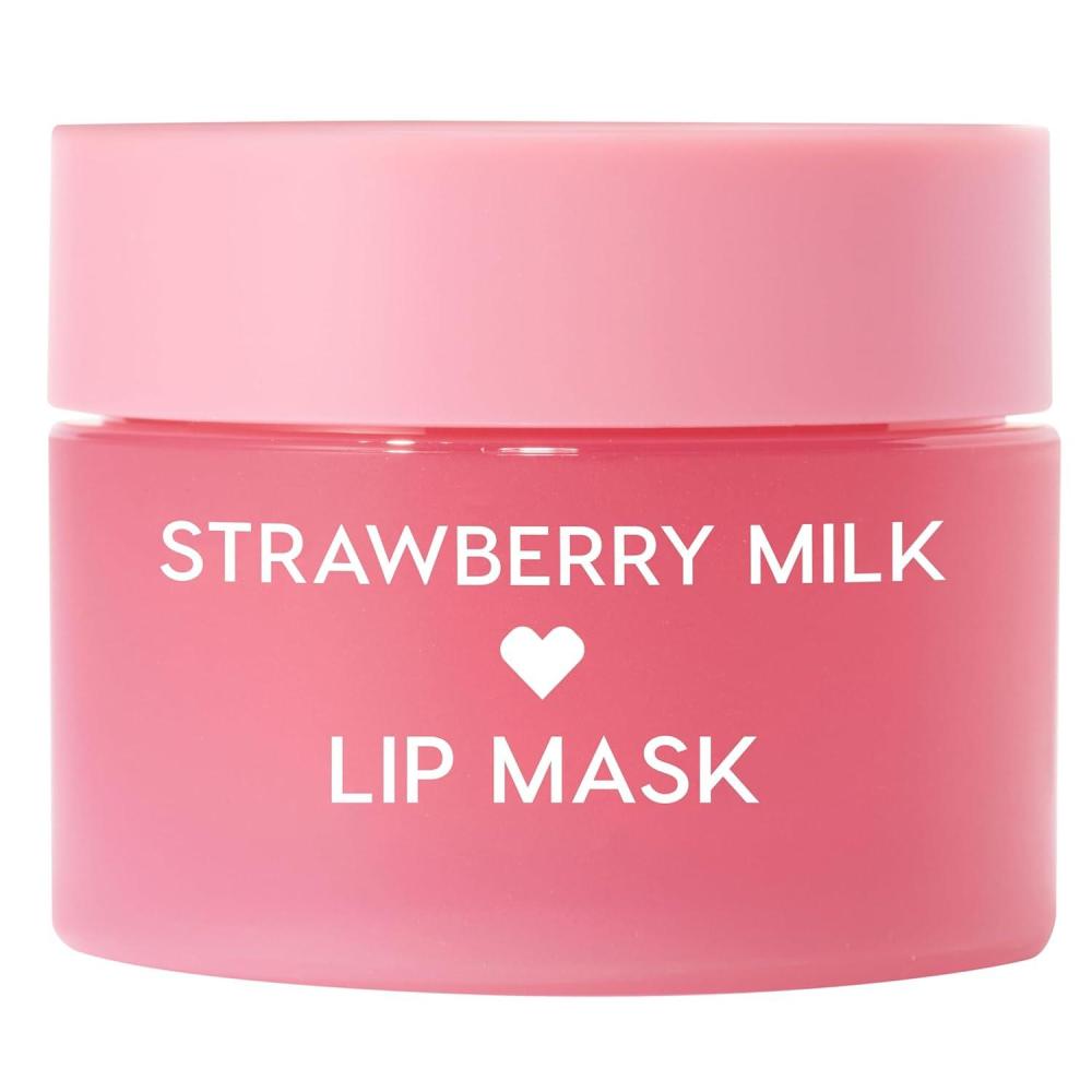 imageColourPop Fresh Kiss Lip Mask  LeaveOn Lip Moisturizer amp Overnight Treatment  Replenishes Dry Lips with Shea Butter amp Vitamin E  Orange Vanilla 028 ozStrawberry Milk
