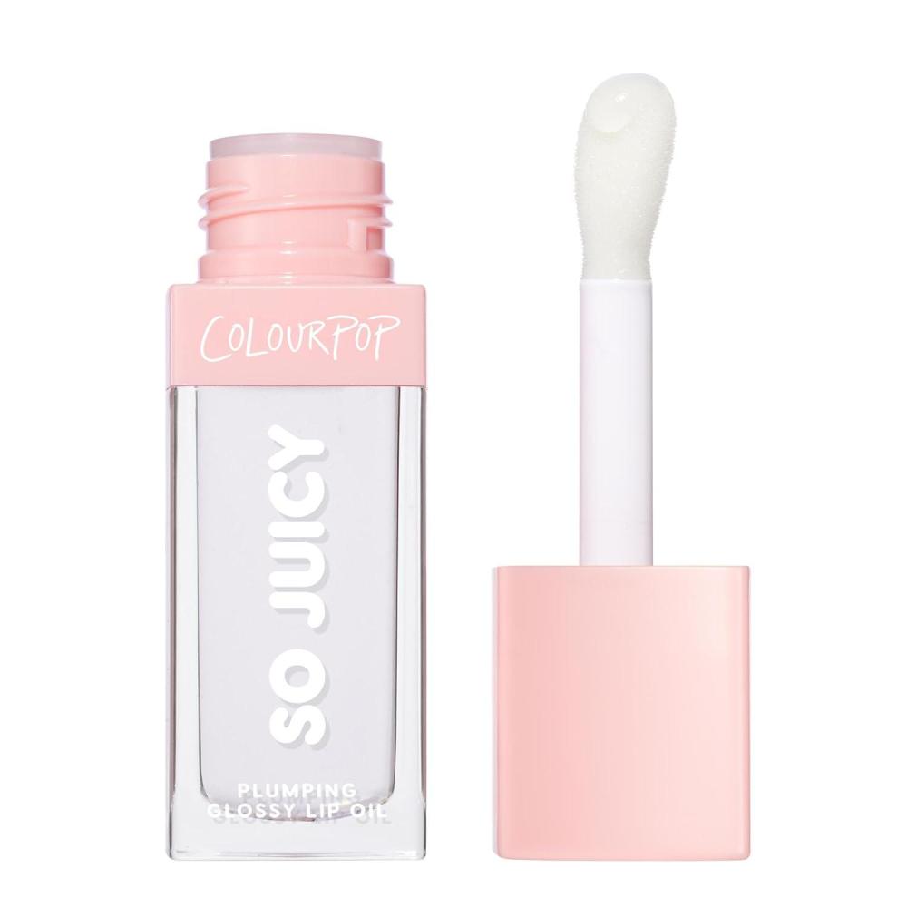 imageColourPop So Juicy Plumping Glossy Lip Oil  Hydrating amp Plumping Lip Oil with a Sheer Wash of NonSticky Color  Infused with Peptides Ceramides amp Ginger  Hits Diff 029Lychee Jelly