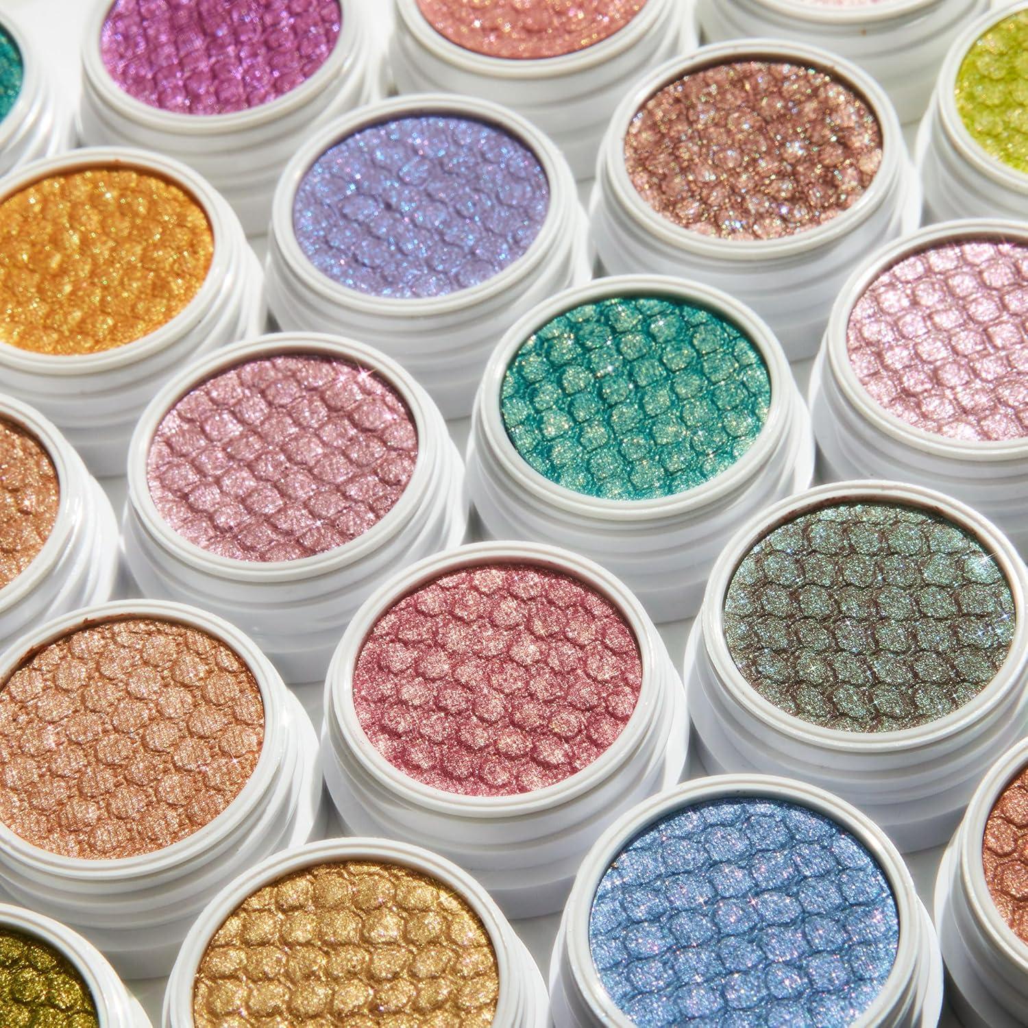 imageColourPop Berry Pop Super Shock Eye Shadow Duo HighPigment CrmePowder Eye Makeup Glitter Eyeshadow Set with Zero Fallout and Unique Bouncy Texture 2 CountRitz Frog RooftopCocktails