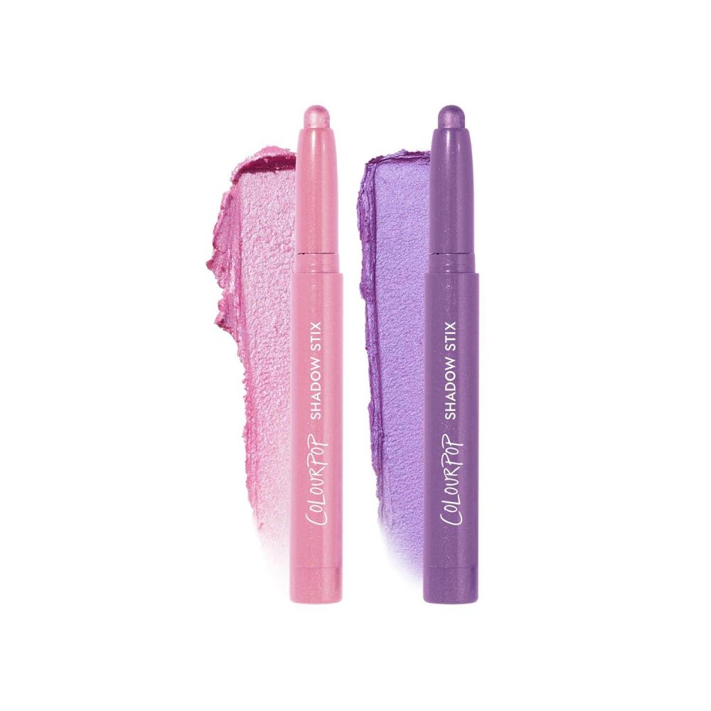 imageColourPop The Classics Shadow Stix Makeup Kit Matte Shimmer Eyeshadow Make Up Set Black Silver amp White Cream Eyeshadow Sticks with HighPigment amp Metallic Finishes 3 CountMajor Eye Candy
