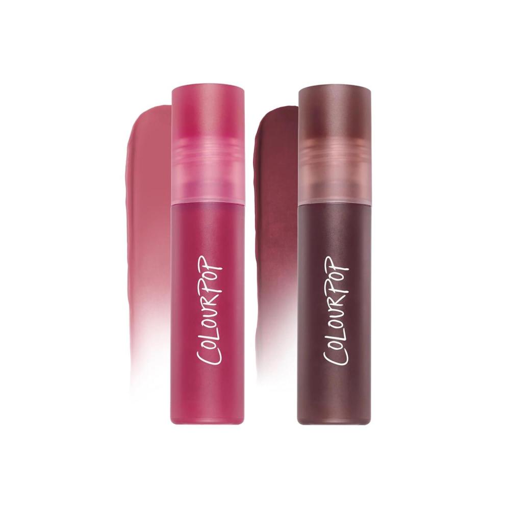 imageColourpop Cloud Whip Liquid Lipstick Duo Blurring Lip Stick with a Soft Finish Infused with Marshmallow Cloudberry amp Hyaluronic Acid Creamy amp NonDrying Cool Pink amp Deep Plum Brown 2 CountCool Cloud Lips