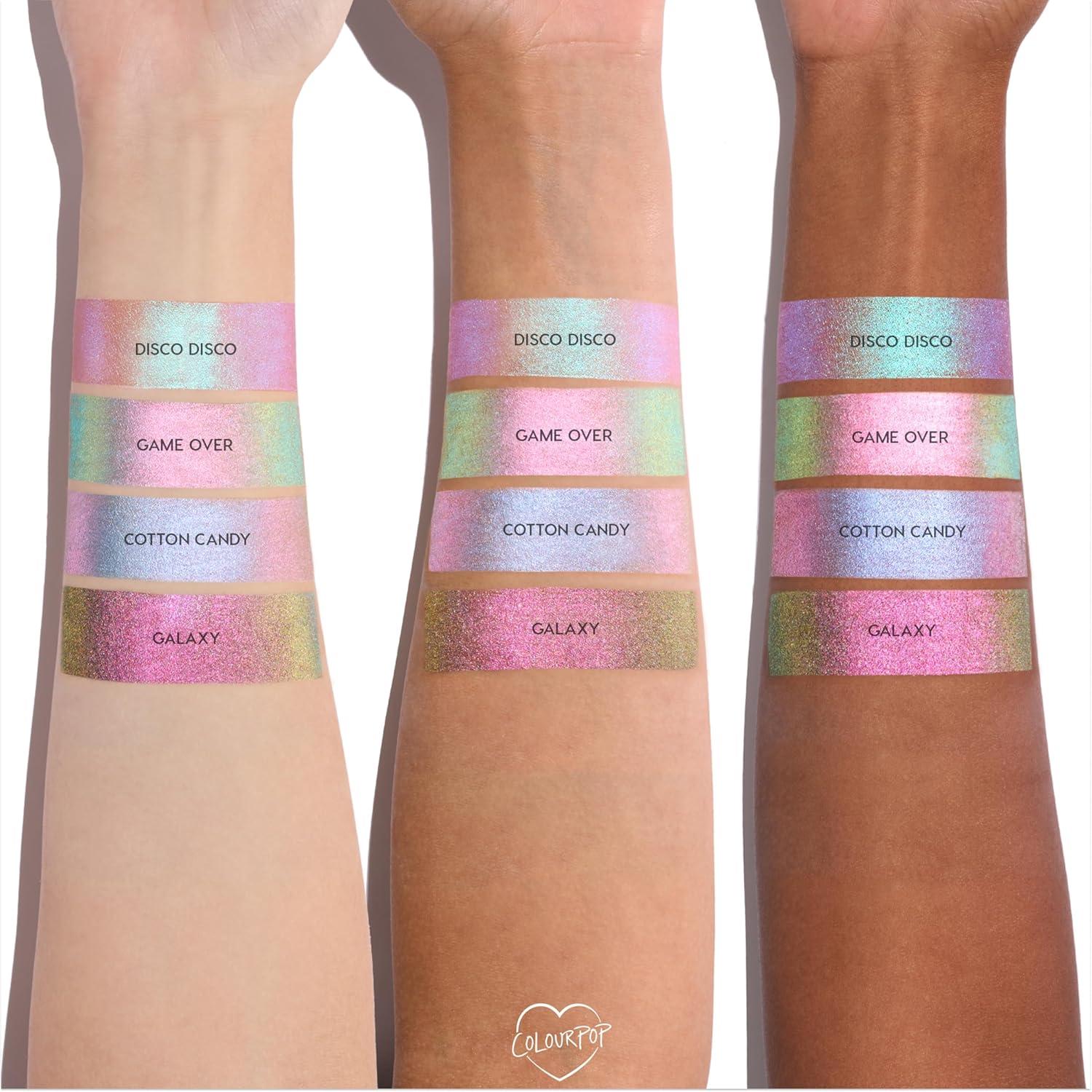 imageColourPop Multichrome Shadow Stix Makeup Kit Pink amp Purple Glitter Eyeshadow Make Up Set Vegan amp CrueltyFree Cream Eyeshadow Sticks with HighPigment amp Metallic Finishes 2 CountStix Galaxy