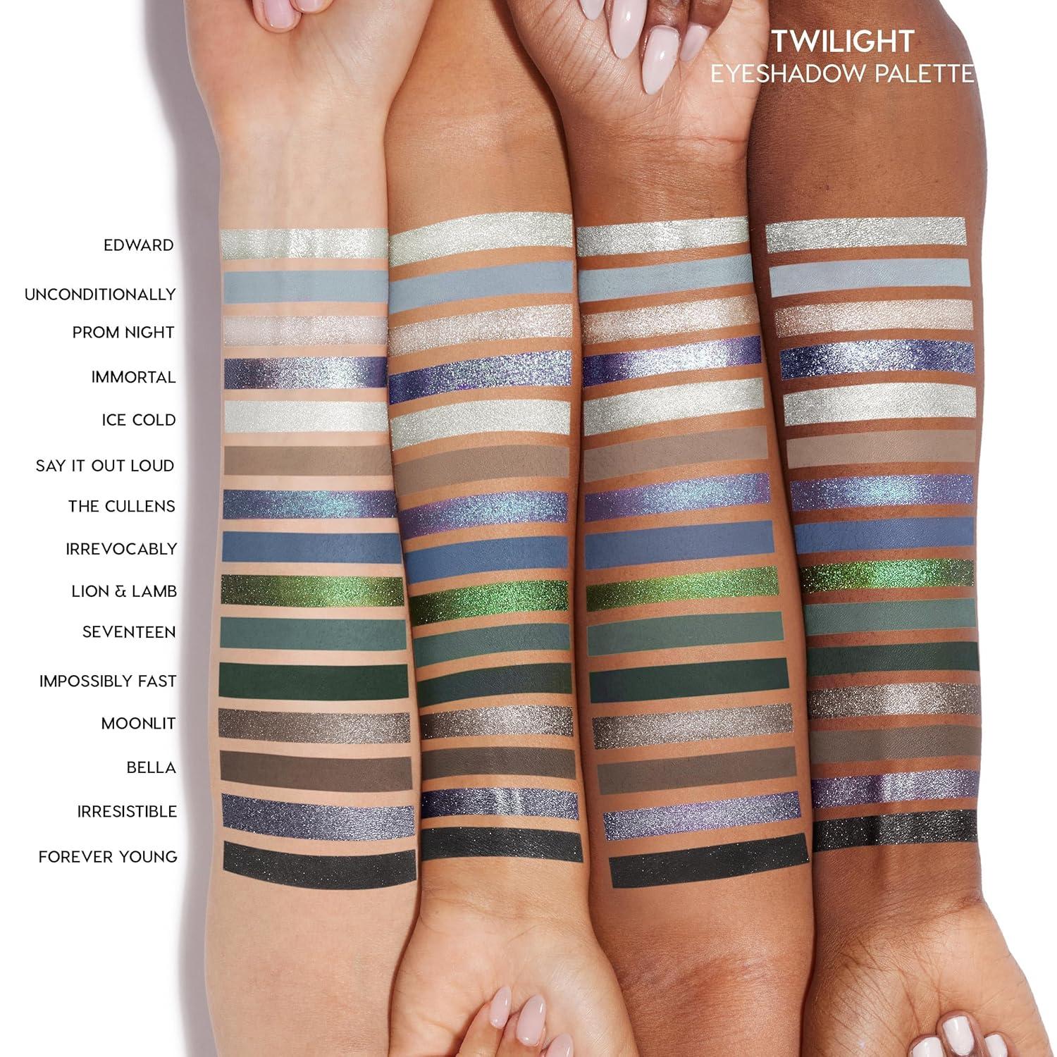 imageColourPop Twilight Makeup Bundle Twilight 15Shade Matte amp Metallic Eyeshadow 03 oz Eclipse 15Shade Matte Metallic amp Glitter Eye Makeup 063 oz HighPigment LongWear Looks