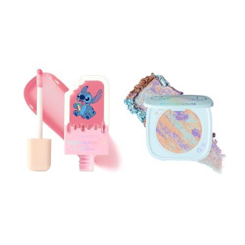 imageColourPop x Stitch Glow amp Gloss Makeup Bundle High Shine Hydrating Lip Gloss Ohana Super Shock Highlighter Duo for Luminous Lips amp Radiant Glow 2 Piece Set