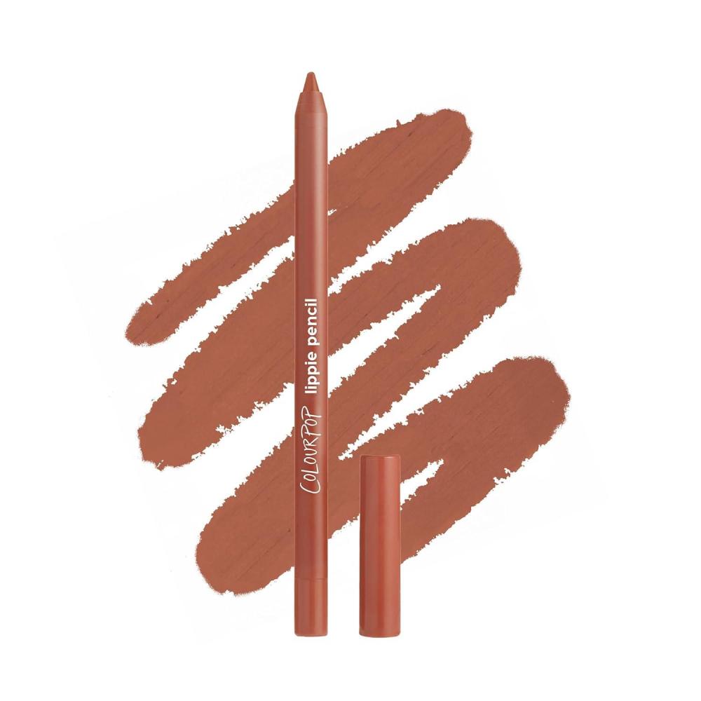 imageColourPop Lippie Lip Pencil HighPigment LongLasting Lip Liner Sharpenable Lip Liner Pencil for HighImpact Lip Color Vegan Cream Formula with Precise Application Pitch 004 ozField Day