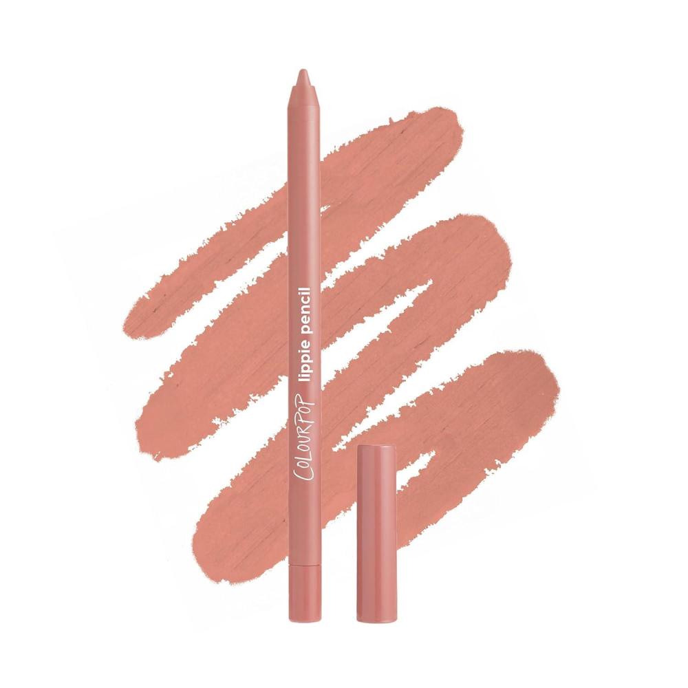 imageColourPop Lippie Lip Pencil HighPigment LongLasting Lip Liner Sharpenable Lip Liner Pencil for HighImpact Lip Color Vegan Cream Formula with Precise Application Pitch 004 ozLittle One
