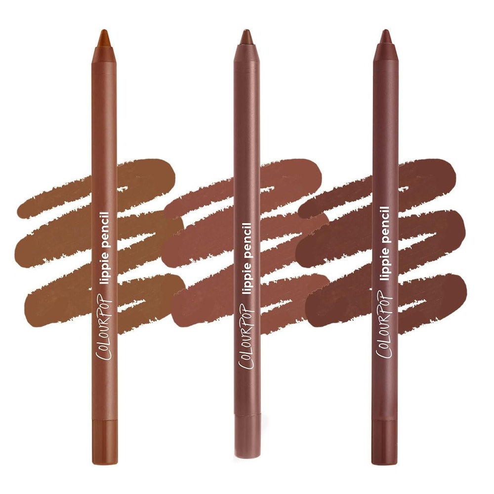 imageColourPop Lippie Lip Pencil HighPigment LongLasting amp Sharpenable Lip Liner with HighImpact Color Vegan Cream Formula with Precise Application Ctrl 004 ozMocha Trio