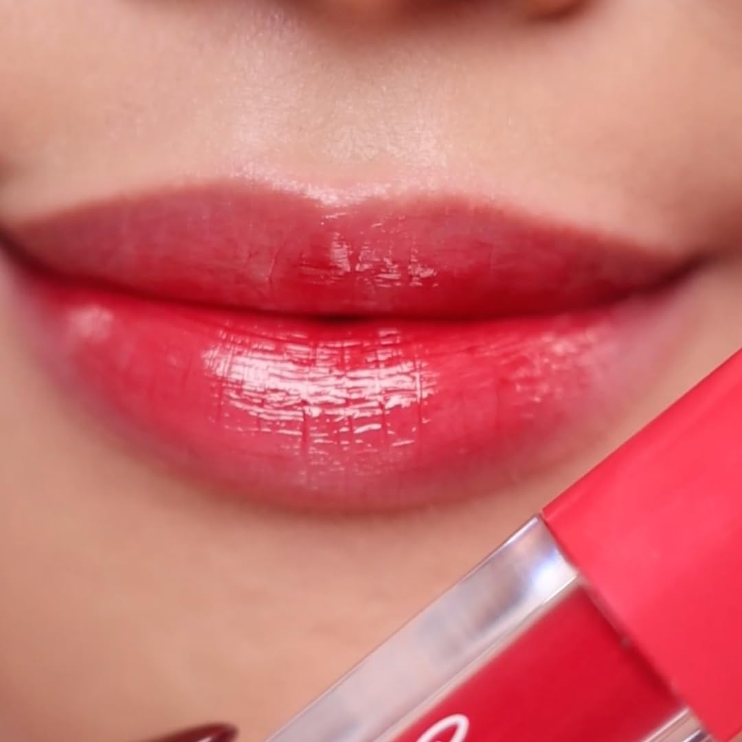 imageColourPop HydraPop Glossy Lip Stain Duo Pink amp Warm Nude Hydrating Lip Gloss Set That Fades Into A Soft Tint NonDrying amp LongLasting WaterBased GlosstoStain Finish 2 CountA Little Dramatic