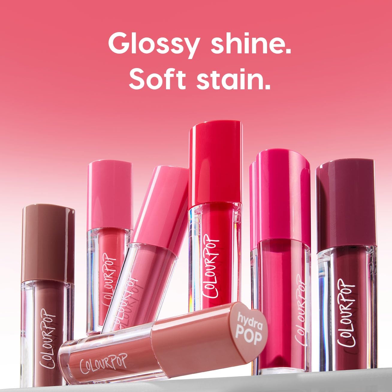 imageColourPop HydraPop Glossy Lip Stain Duo Pink amp Warm Nude Hydrating Lip Gloss Set That Fades Into A Soft Tint NonDrying amp LongLasting WaterBased GlosstoStain Finish 2 Count90s Babe