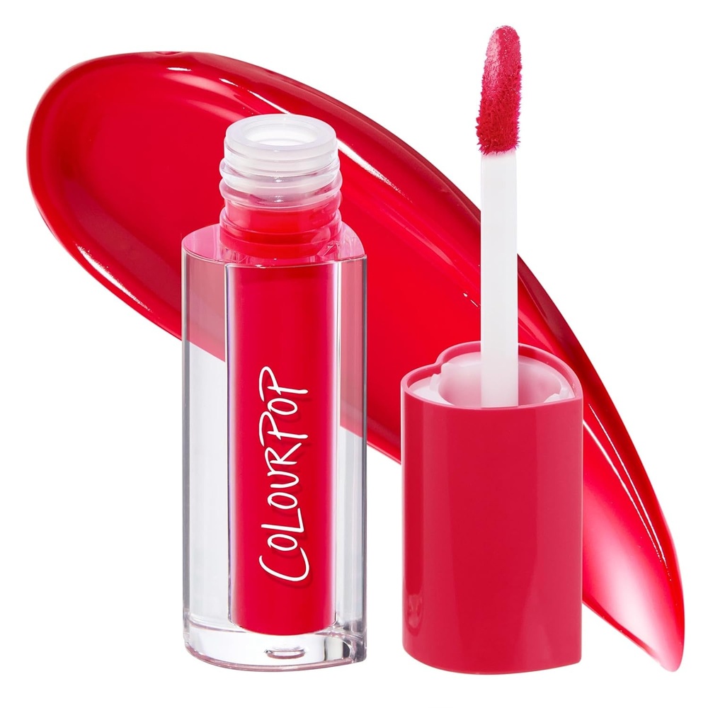 imageColourPop HydraPop Glossy Lip Stain Duo Pink amp Warm Nude Hydrating Lip Gloss Set That Fades Into A Soft Tint NonDrying amp LongLasting WaterBased GlosstoStain Finish 2 CountFruit Punch