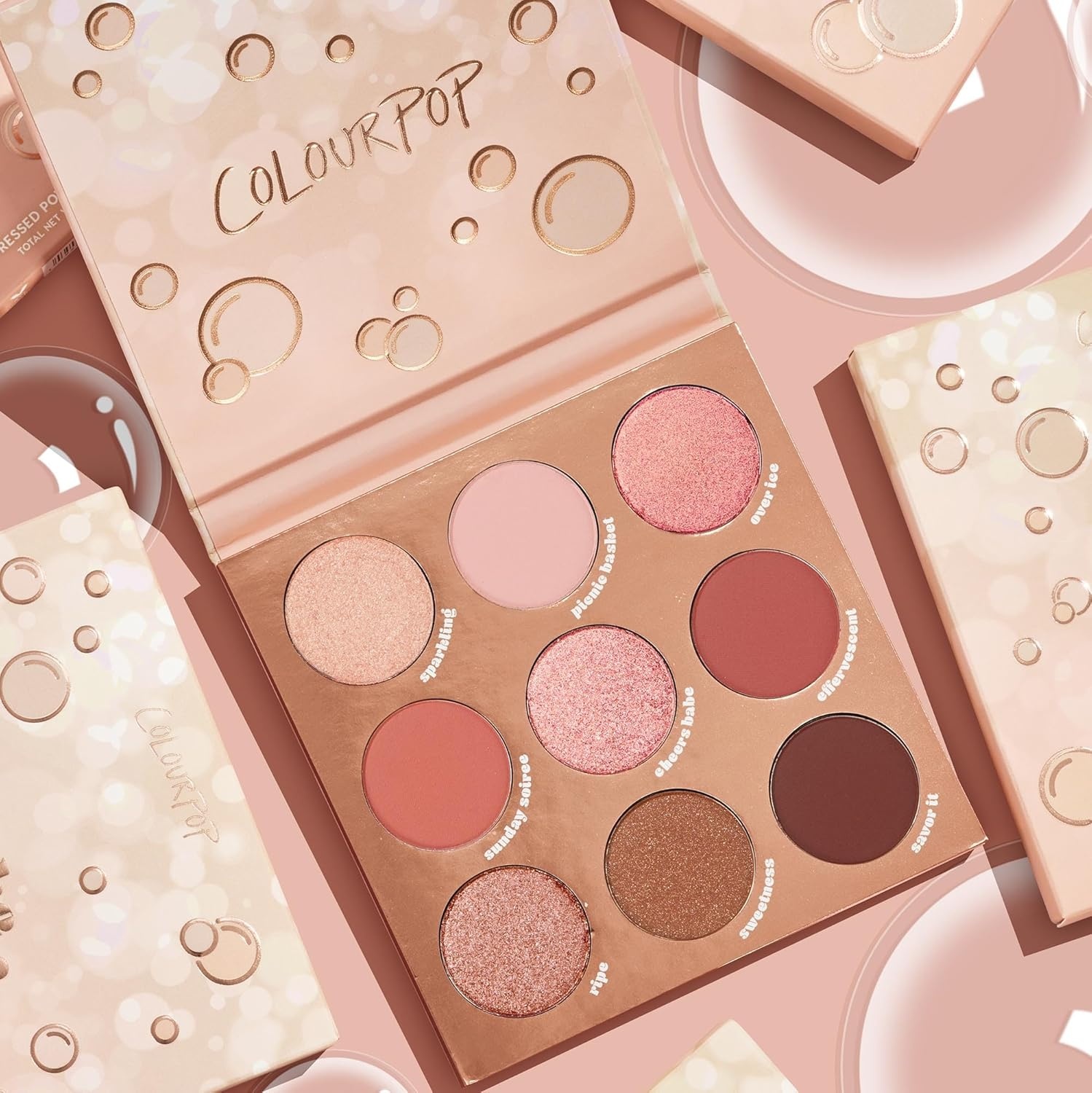 image:imageColourPop Silver Lining Eyeshadow Palette Cool Toned Silver Grey White amp Black Eyeshadow Palette with Matte amp Glitter Finishes HighPigment Smokey Eye Makeup with Longwear Formula 03 ozBy The Rose